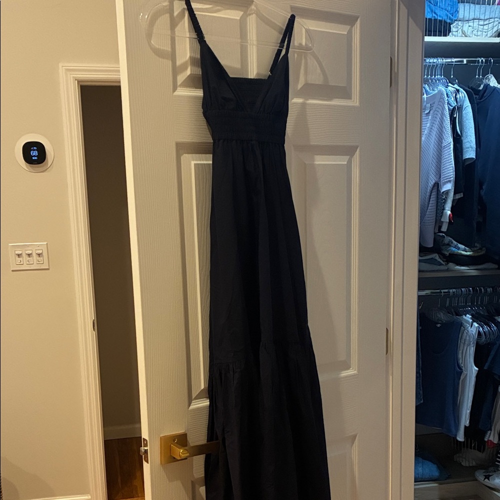 ALC navy maxi dress with the out back